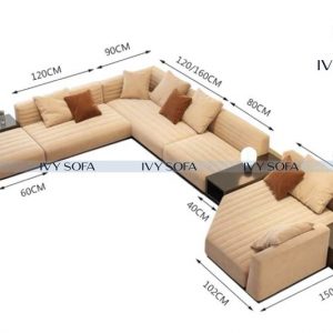 Sofa vai chu L 4
