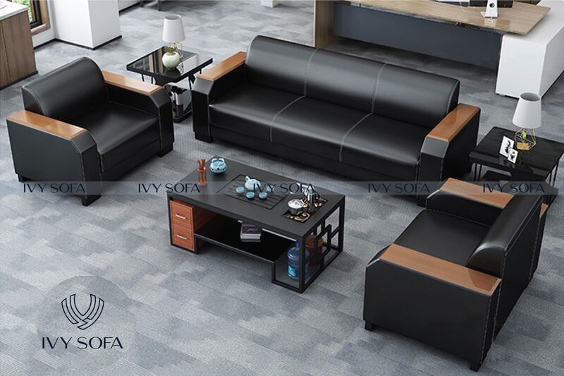 Bo ban ghe sofa go van phong 4