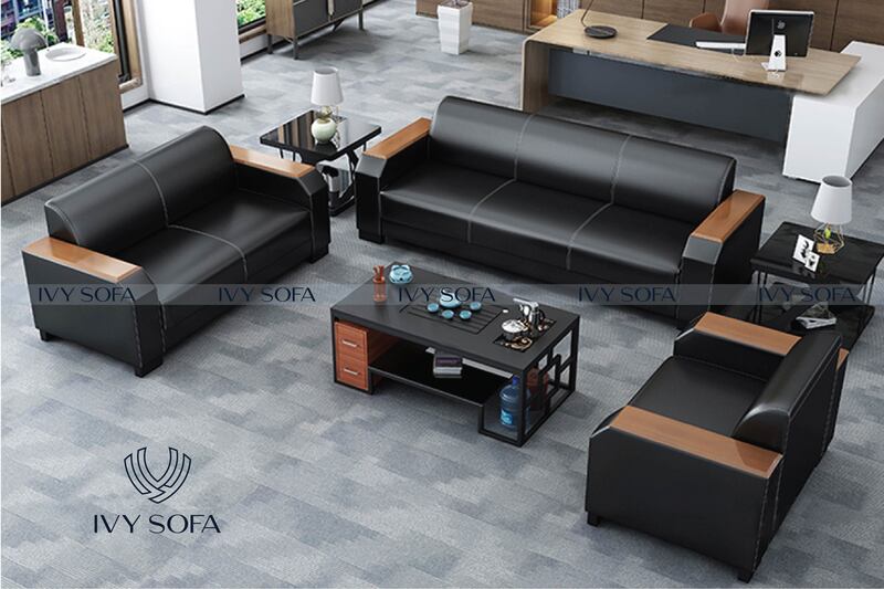 Bo ban ghe sofa go van phong 5